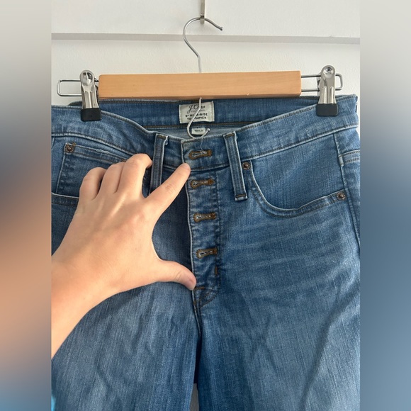 JCREW 9 inch high rise toothpick Jeans - Picture 2 of 3